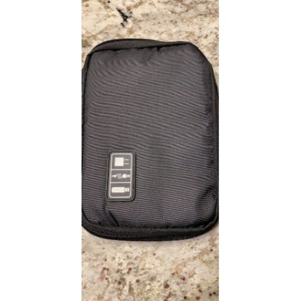 Portable Electronics Organizer and Travel Cable Case for Cords, Chargers